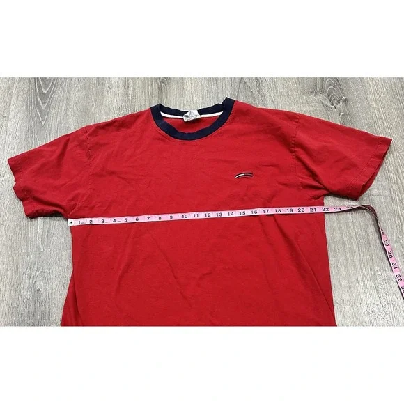 Tommy Hilfiger Shirt Men's XL Red Logo Vintage 90s Tommy Jeans miUSA TShirt - Picture 4 of 8